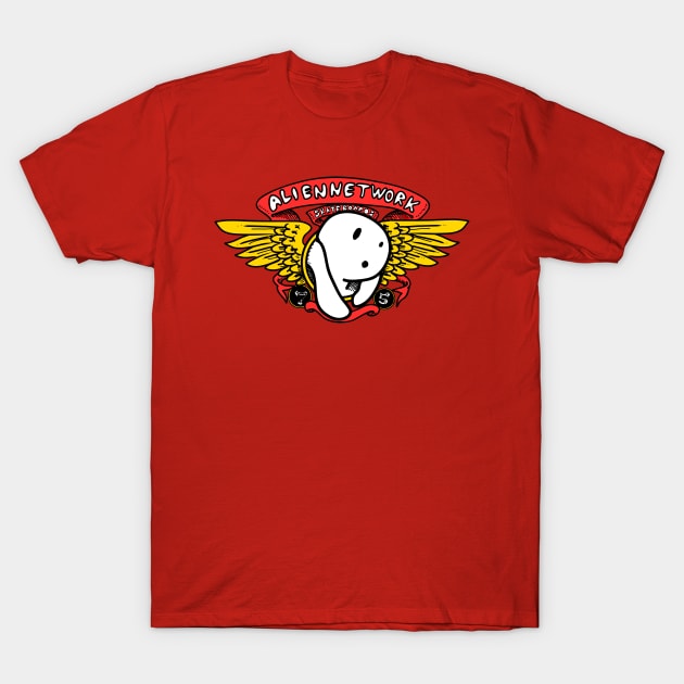 aliennetwork Skateboards T-Shirt by fezzersc